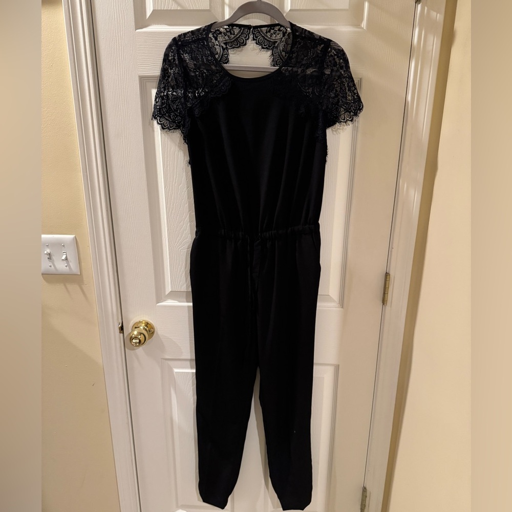 Black lace jumpsuit